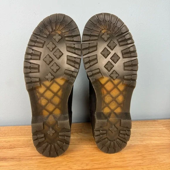 Dr Martens 2976 Leonore Black Leather Faux Fur Lined Chelsea Boots Women's 10 - Picture 5 of 7